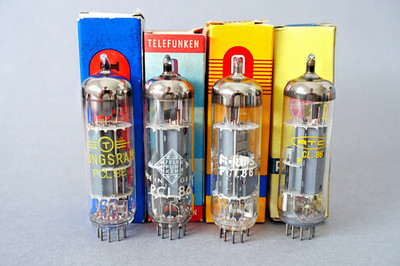 4 x NOS PCL86, VARIOUS BRANDS, AMP TESTED TUBES, OWN BOXES