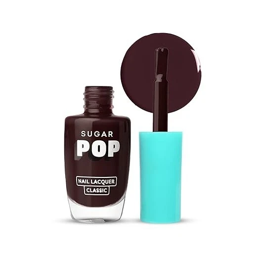 SUGAR POP Nail Lacquer 25 Red Claret (Oxblood) | Dries In 45 Seconds | Chip-Resi