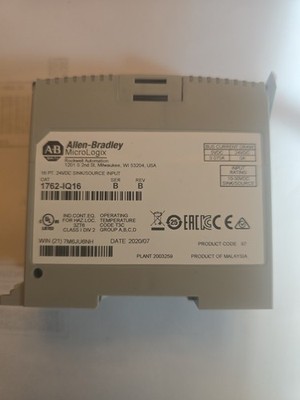 Allen-Bradley 1762-IQ16 MicroLogix 1200 16-Pt 24VDC Input Module