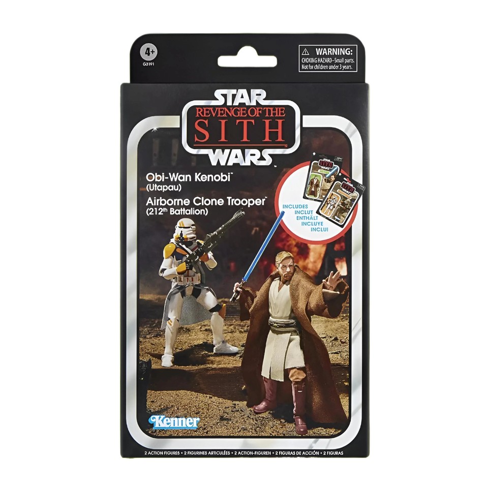 Star Wars III - Vintage Collection - Set Figurines Obi-Wan & Soldat Clone - Hasb