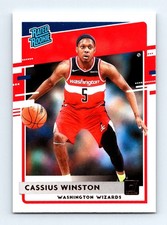 #249 2020-21 Donruss Rated Rookie Cassius Winston RC Washington Wizards