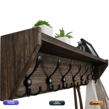WEBI Coat Rack Wall Mount Shelf,35