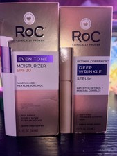RoC Multi Correxion Tone  Lift Moisturizer SPF 30  Wrinkle Serum LOT Of 2 NIB