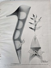 1958 Women's I. Miller Double Entendre Suede Calf Shoes Vintage fashion ad