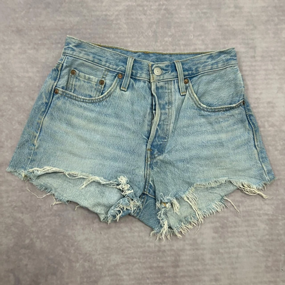 Levi's Shorts levi 501 cut off denim shorts Women's 25 - Image 2 of 4