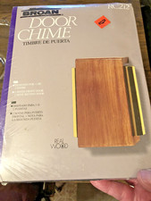 vtg BROAN RC212 Door Chime Doorbell for 2 Doors w Real Wood Grain - Sealed - NIB