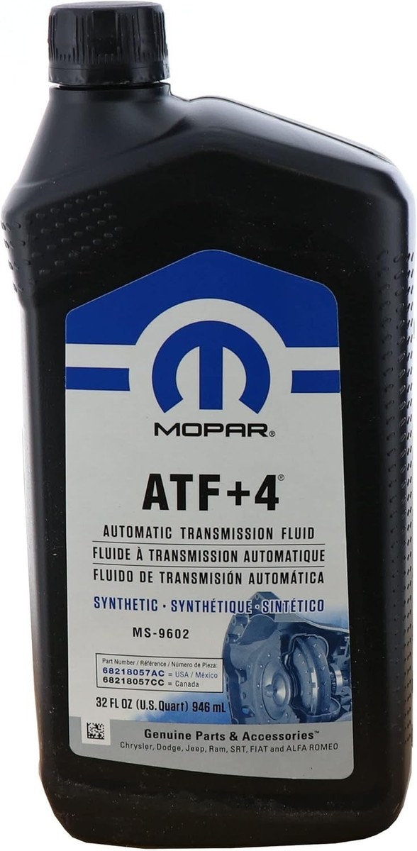 Genuine Mopar Fluid ATF+4 Automatic Transmission Fluid - 1 Quart