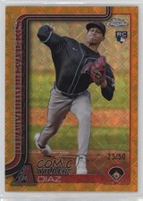 2025 Topps Chrome Logofractor Edition Gold Refractor 23/50 Yilber Diaz #8 1u6