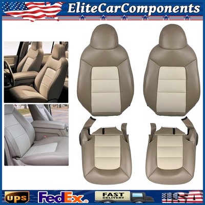 For 2003-2006 Ford Expedition Eddie Bauer Front 2x top & 2x bottom Seat Covers