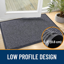 Front Door Mat 29.5X17, Waterproof Heavy-Duty Indoor Outdoor Doormat