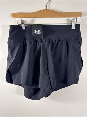 Under Armour Vanish 2 in 1 Shorts Woman s L Black Activewear 1376936 Running NWT