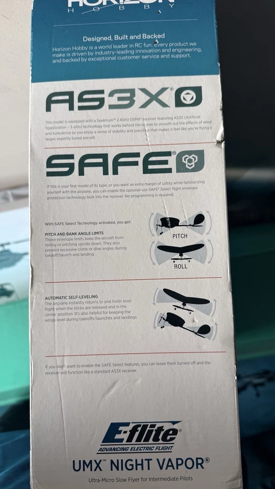 E-flite UMX Night Vapor RTF Electric Airplane (376mm) [EFLU1300] - Image 2 of 4