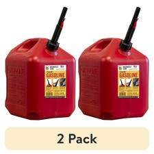 2 pack Midwest Can Company, 5 Gallon Capacity Gas Can with Flame Mitigation De