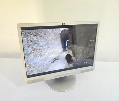 HP w19b 19" LCD Monitor Retro Gaming VGA DVI Built-In Speakers Tested - Image 1 of 4