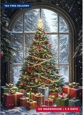 Christmas Diamond Art Kits for Adults, DIY Christmas Tree and Presents Diamond A