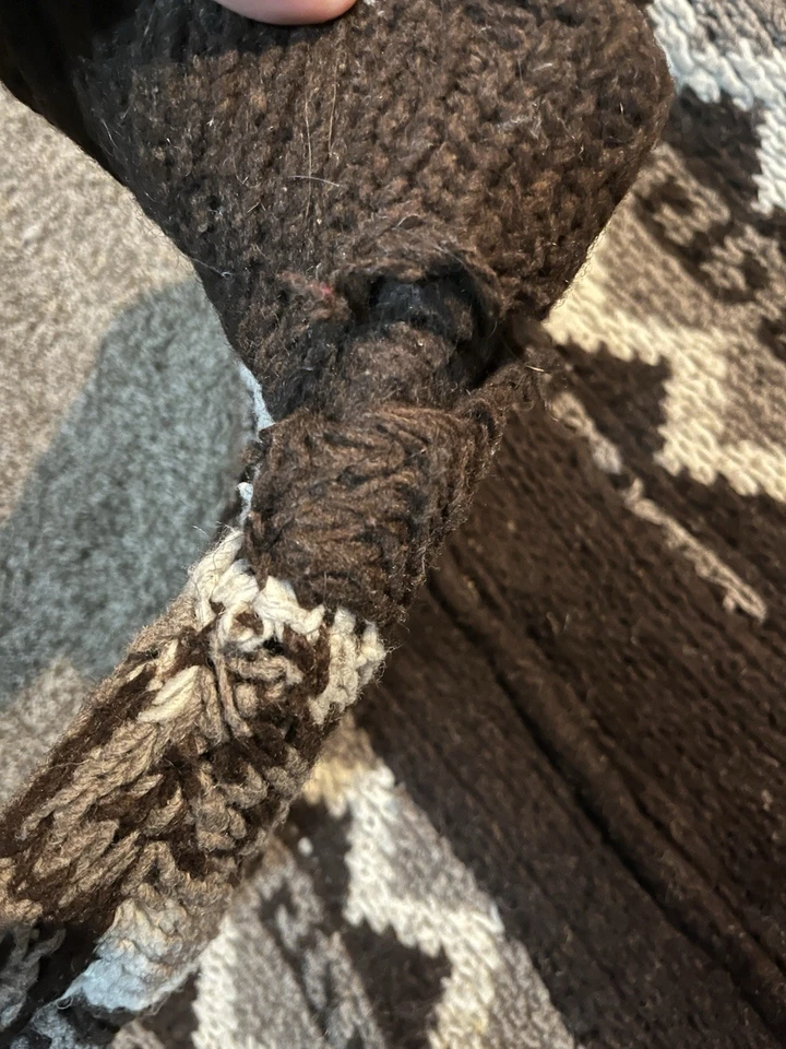 chaqueta de lana vintage cosida a mano con cuello alto Foto 4 de 4