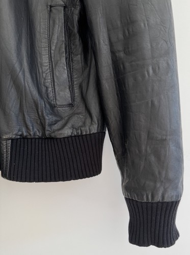 Religion Leather Bomber Jacket Music Vintage Black Large - Picture 12 of 16