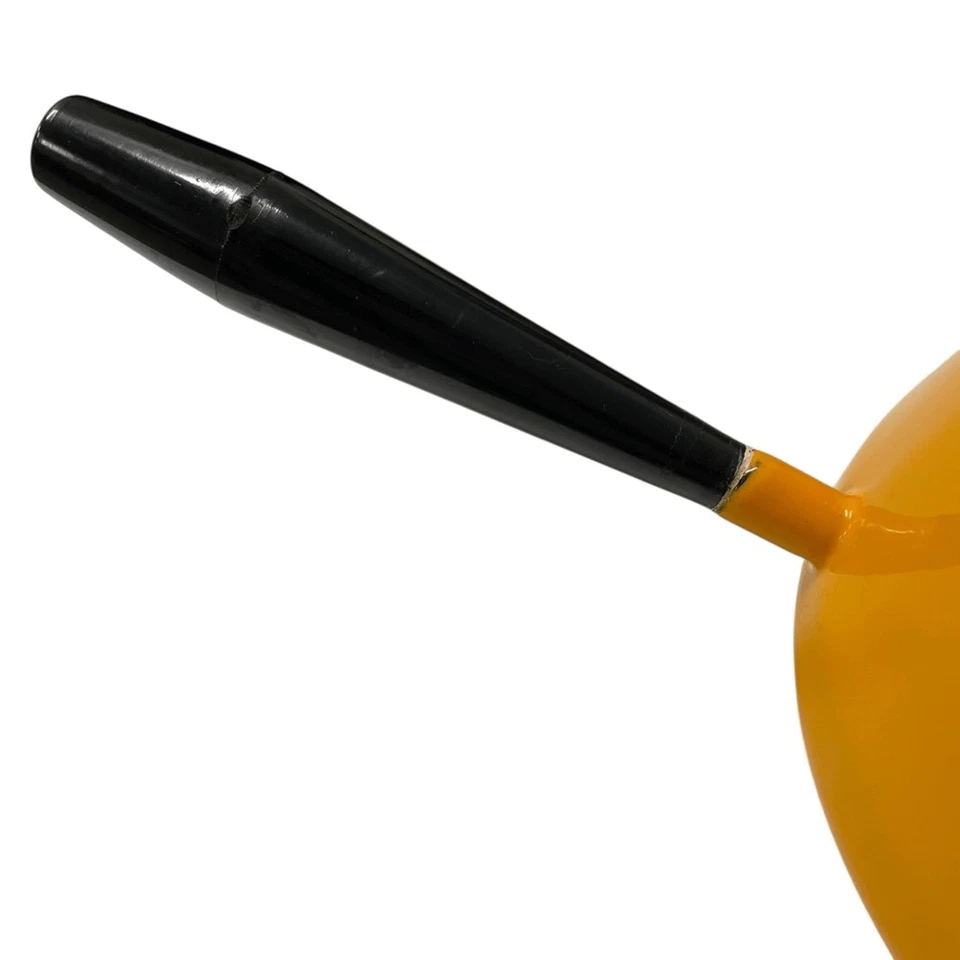 Vintage Yellow Saucepan with Black Handle - Fondue Melting Pot Foto 3 de 4