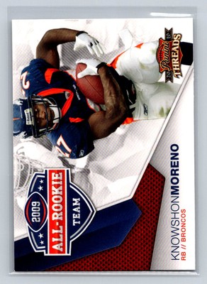 2010 Panini Threads #2 Knowshon Moreno 2009 All Rookie Team Denver Broncos C33