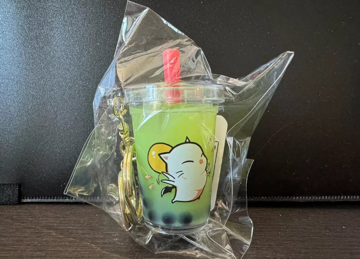 Gong Cha x Final Fantasy XIV Fat Cat Chocobo Moogle Boba Tea