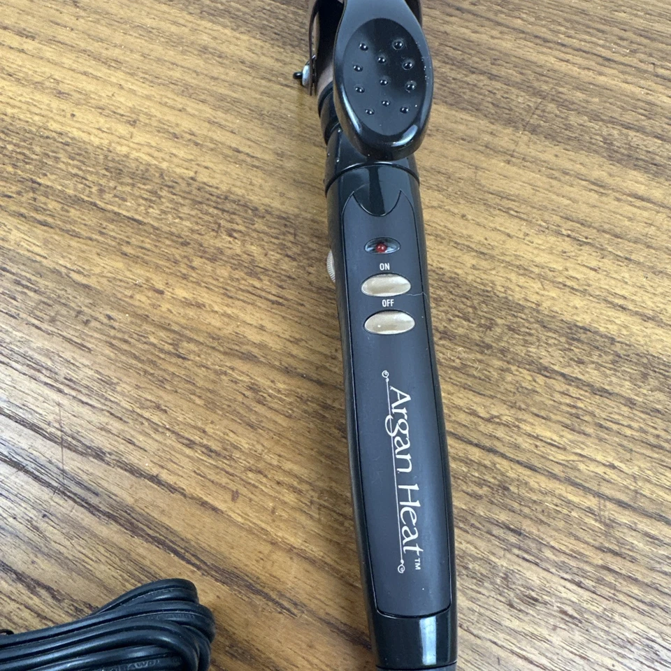 One 'n Only Argan Heat Curling Iron 1 1/4" Cerámica Funciona Cable Giratorio Largo Usado en Excelente Condición Foto 4 de 4