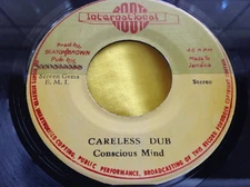 1976 Roots Reggae 45 : Conscious Mind ~ Careless Dub ~ International Roots