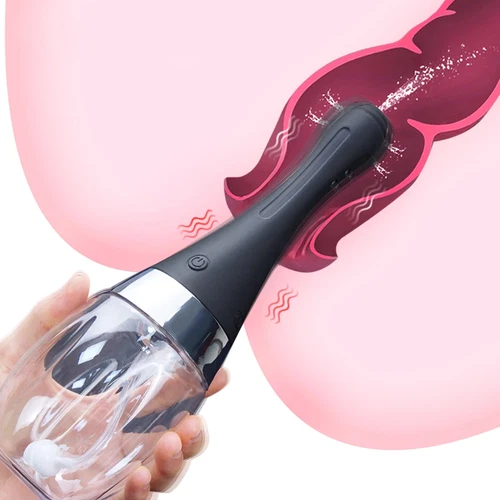 Automatic Enema Bulb Anal Vaginal Cleaner Tool Silicone Douche Cleaner Enema Kit - Picture 4 of 9
