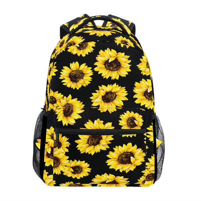 black sunflower backpack