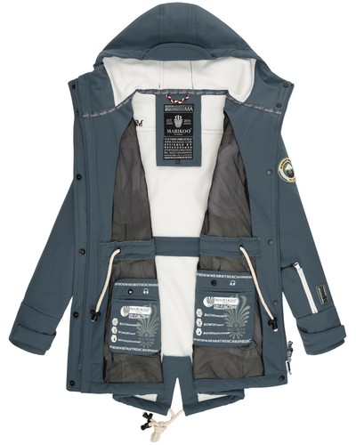 Marikoo Zimtzicke Damen Softshell Outdoor Jacke Übergangs Funktions Regen Mantel - Bild 87 von 218