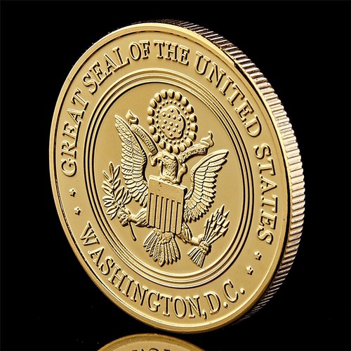 America Military US Central Intelligence Agency CIA Gold Challenge Coin Collect - Picture 5 of 8
