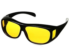 Anti Glare, Day, Night Driving UV400 Sunglasses Fit over Glasses