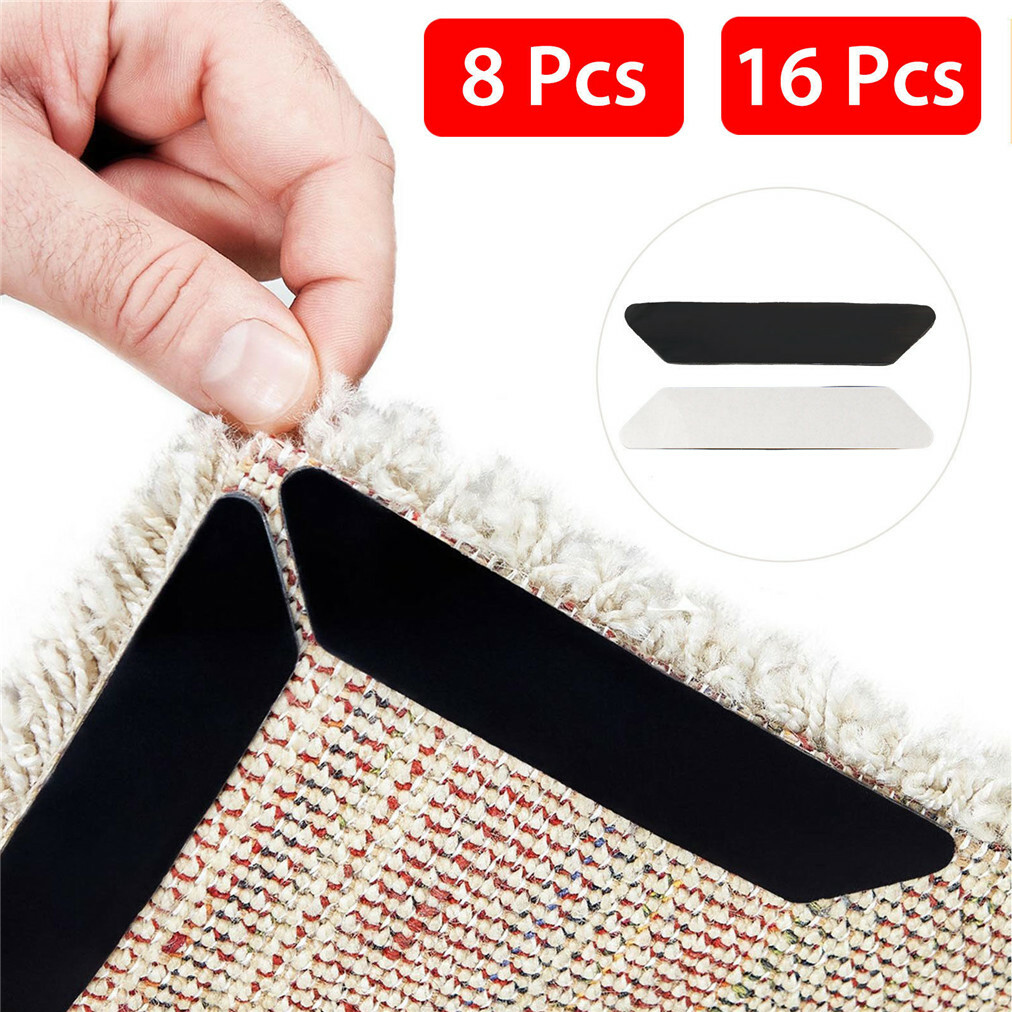 8/16Pcs MAT Grips Non Slip Slide Anti Skid Carpet RUG Hallway Runner