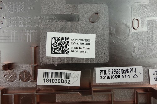 NEW Genuine Dell Inspiron 14 5480 RED Bottom Base Cover Back Shell / 93P6G - Zdjęcie 10 z 10
