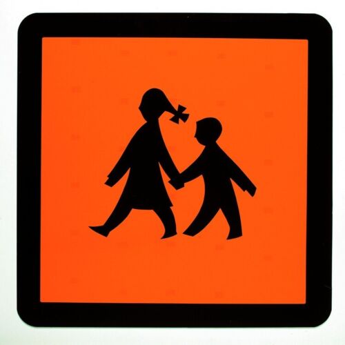 Warntafel Schulbusschild, KU mit Saugern Warnschild orange  Witte Plusguide - Bild 1 von 1