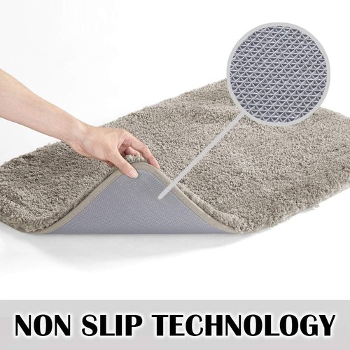 Non Slip Bath Mat (16 x 24, Blue) - Water Absorbent Soft Microfiber Rug, Machine - Picture 169 of 194