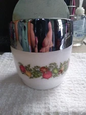 VTG Corning Ware/Gemco Sugar Dispenser, With Vegetables Design with Lid
