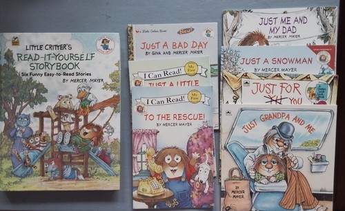 VINTAGE 19 Little Critter Mercer Mayer 2 Lg. HC STORYBOOKS, 3 HC, 14 PB books