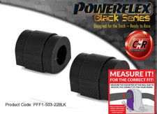 Powerflex Black Vorne Arb Buchsen 22mm für Alfa Brera (05-10) PFF1-503-22BLK