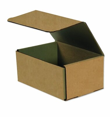 50 7'' x 5'' x 2'' Kraft Corrugated Mailers Die Cut Tuck Flap Boxes