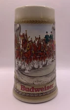 Budweiser Anheuser Busch Beer Stein Mug Staffel Stoneware West Germany