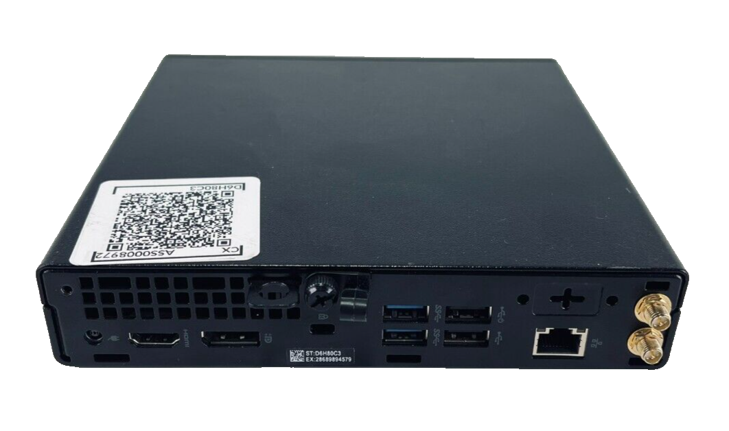 Dell Optiplex 3080 Micro Desktop i3 10th Gen 256GB SSD 8GB RAM Win