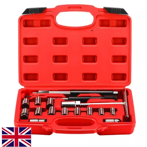 17pcs Diesel Injector Seat Cutter Set Remove Tools Cleaner Tool Set Carbon Kit