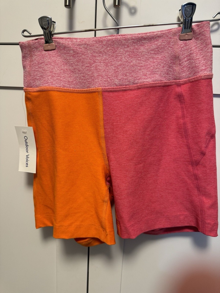 NWT Outdoor Voices Warmup 5” Shorts Women’s Size Small Rose Clementine  Flamingo