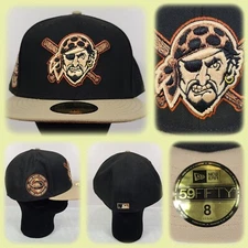Pittsburgh Pirates New Era 5950 Fitted Hat Sz 8 3 Rivers Patch Baseball NWT j82