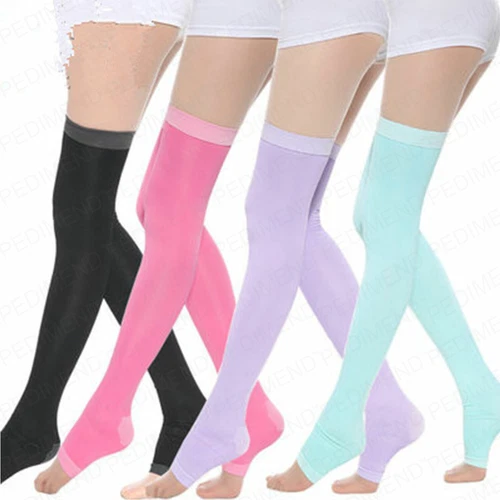 PEDIMEND™ Open Toe Thigh High Compression Stockings for Varicose Veins (1PAIR)