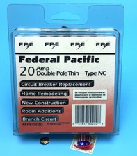 New Circuit Breaker Federal Pioneer Federal Pacific FPE 20 Amp Stab-lok Type NC