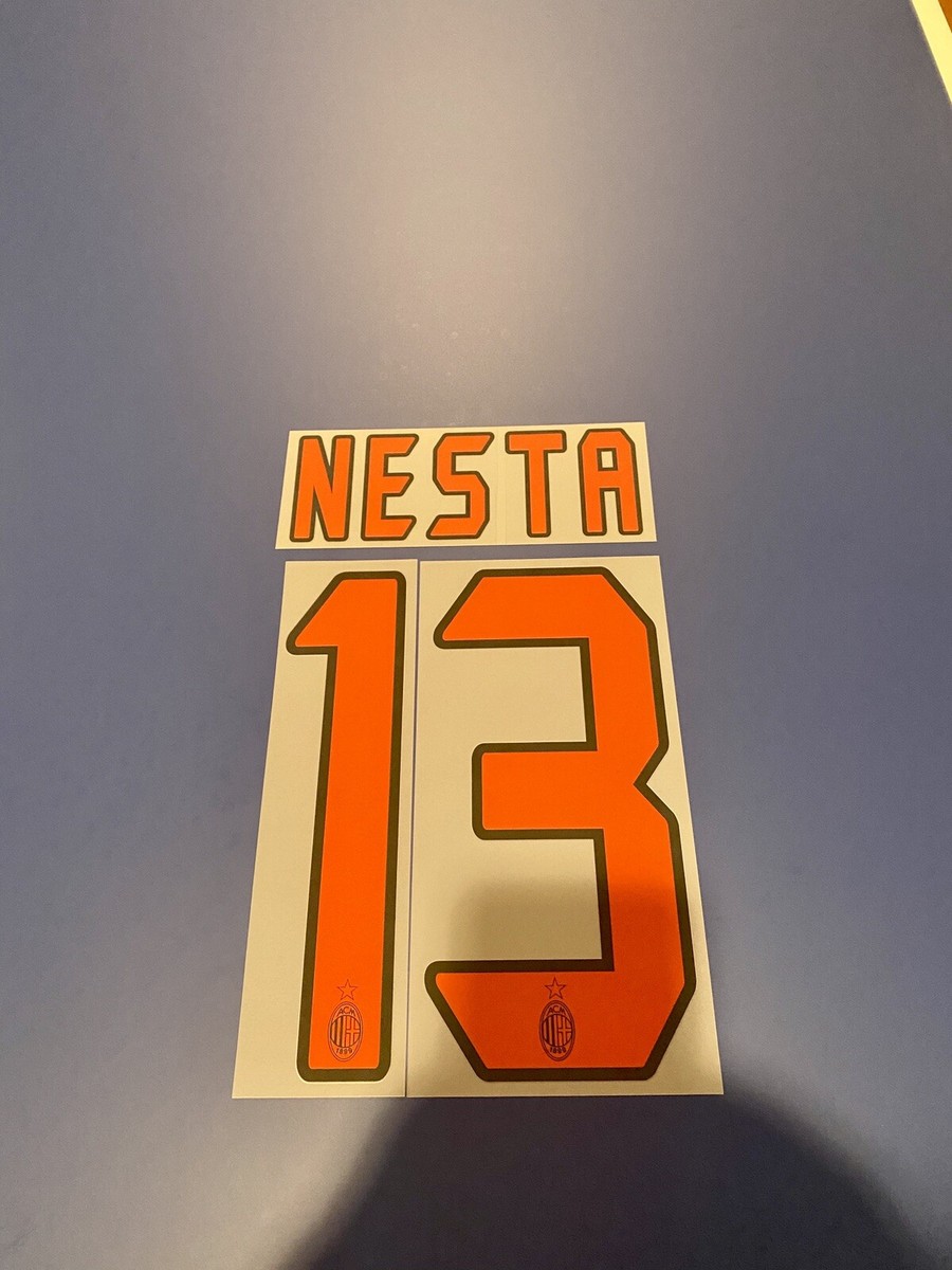 Nesta # 13 AC Milan 2006 Away Name & Number Authentic Player Nesta # 13 AC Milan 2006 Away Name & Number Authentic Player