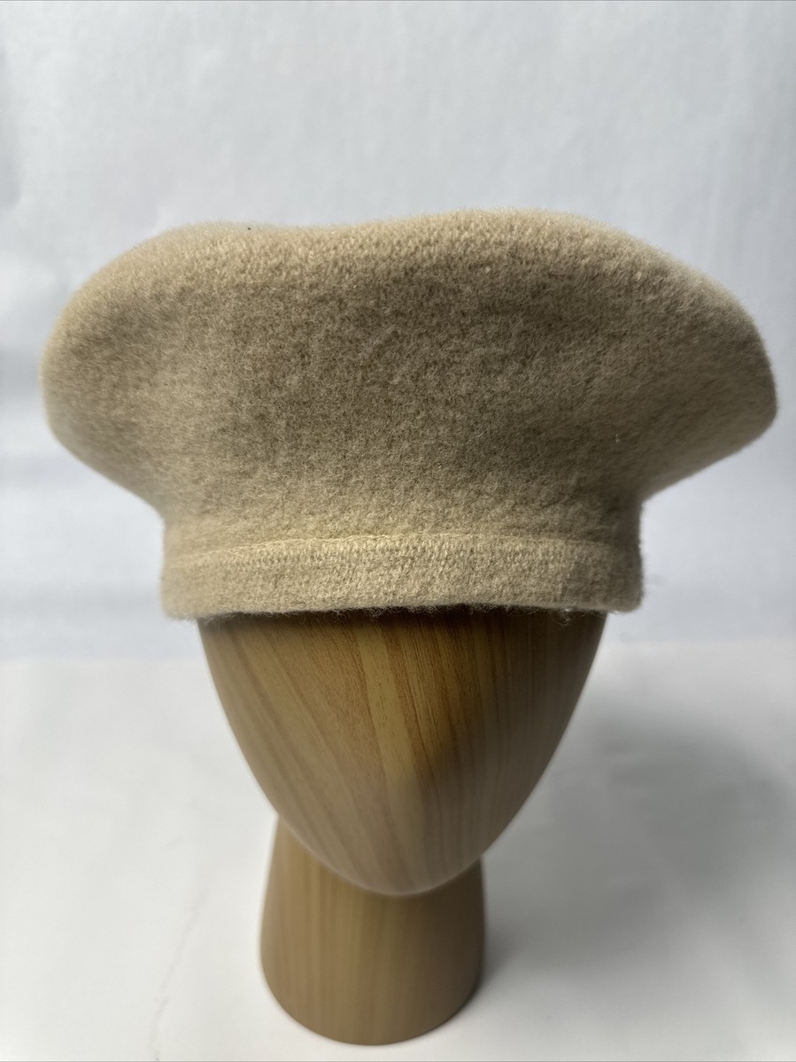 VTG P.R.T. Ultrabasque De Luxe Wool Beret Basque RN 58584 Cream