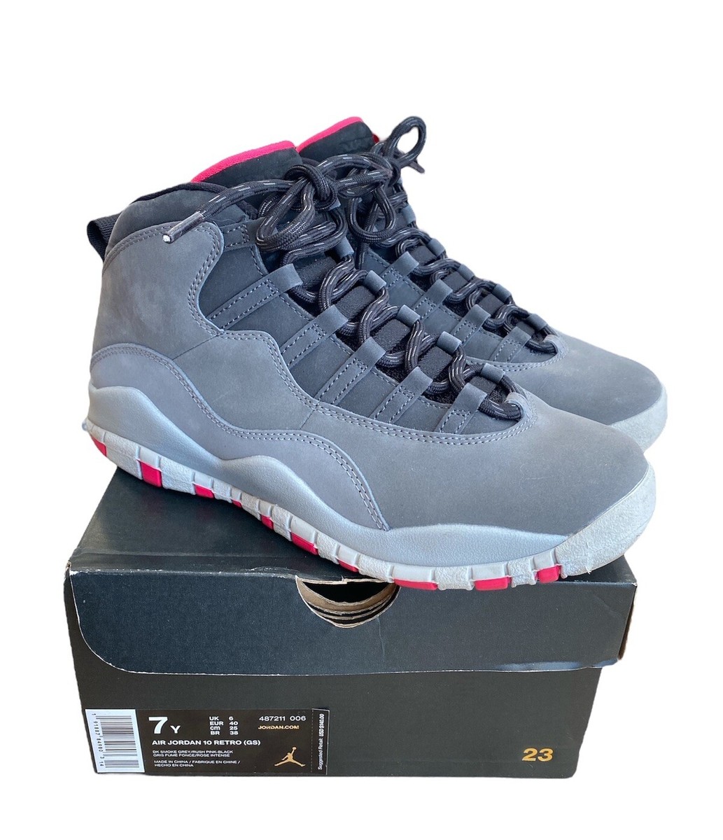 Smoke Grey Pink And Grey Air Jordans 1928) NIKE AIR JORDAN 10 X