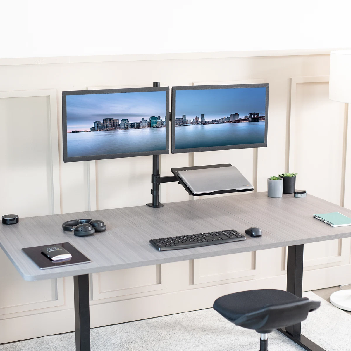 Dual monitor portable desk deals